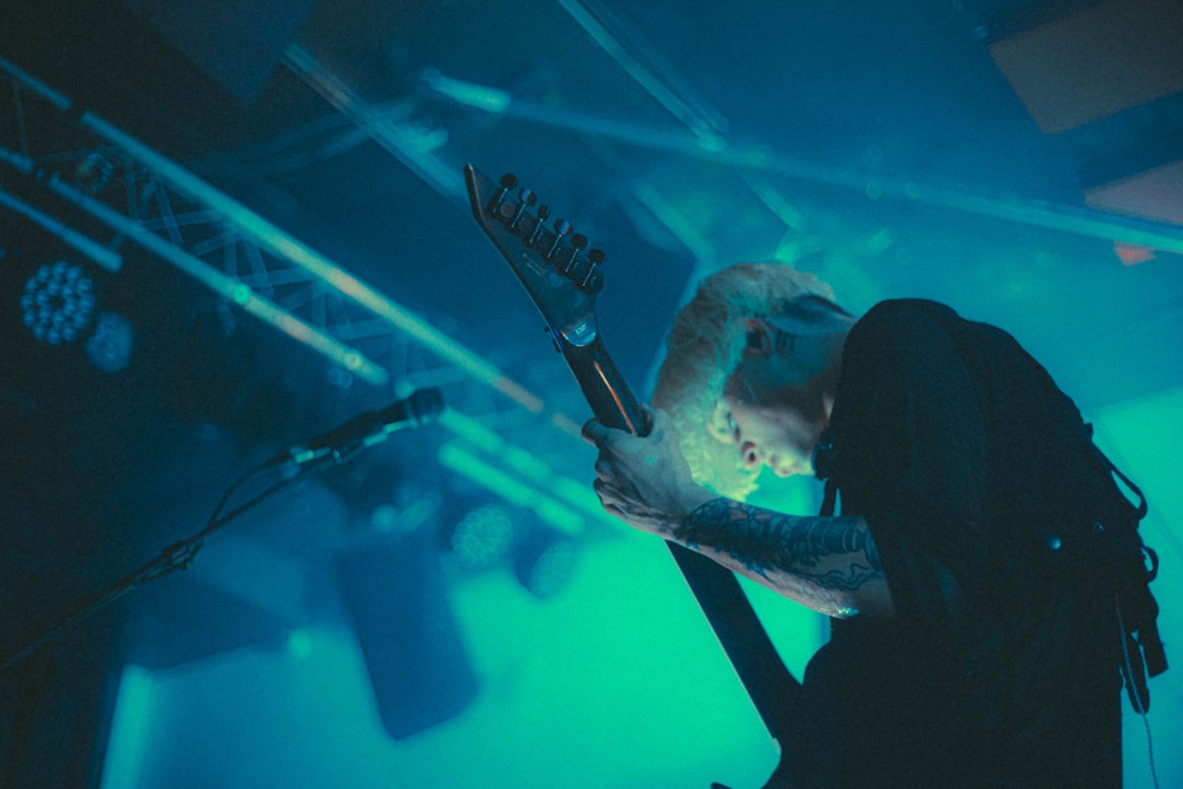 a person holding a microphone